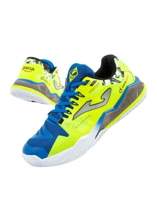 Joma Spin Ανδρικά Παπούτσια Padel για Χωμάτινα Γήπεδα Κίτρινα