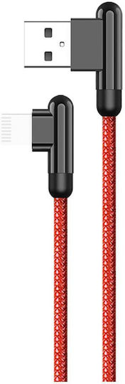 Kakusiga USB-A to Lightning Cable Κόκκινο 1.2m (KSC-125/RED/LT)