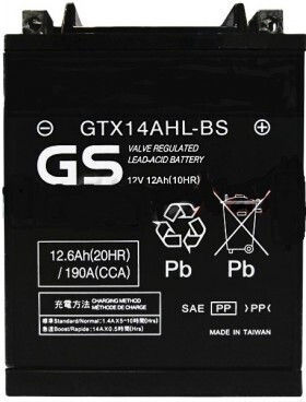 GS Μπαταρία Μοτοσυκλέτας YTX14AHL-BS με Χωρητικότητα 12Ah