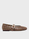Brook Combo C Women's Ballerina Shoes Cinnamon