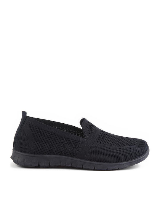 Material Slip-on-uri pentru femei Albastru