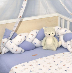 Baby Oliver Πάντα Πλεξούδα Εσωτερική Μπλέ 20x190cm