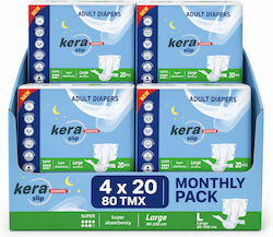Kera Slip Incontinence Diapers Large 80 Units