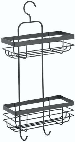 TnS Επιτοίχια Ραφιέρα Μπάνιου Μεταλλική 24x10x50cm