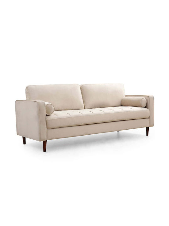 Rome Dreisitzer Sofa Beige 215x70x90cm