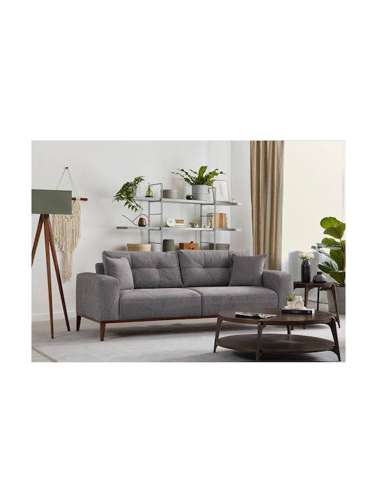 Sinor Three-Seater Couch Bed Grey 225x92x75cm