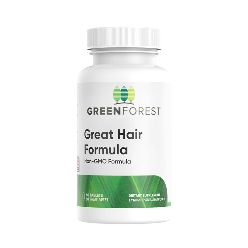 Green Forest Great Hair Formula Ειδικό Συμπλήρωμα Διατροφής 60 ταμπλέτες 60 κάψουλες