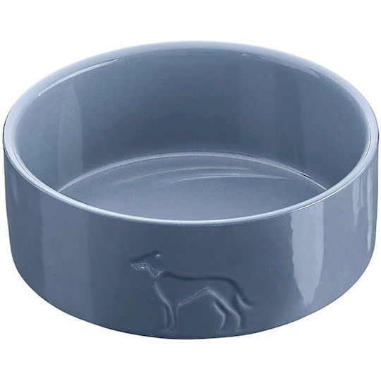Hunter Κεραμική Ταΐστρα για Σκύλο & Γάτα 550ml 12.5cm σε Μπλε Χρώμα