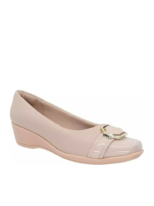 Anatomic Synthetic Leather Ballerinas Beige