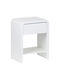 Bedside Table Zeplen Wooden White 40x30x53cm