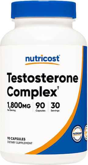 Nutricost Testosteron Komplex 1800mg Besondere Nahrungsergänzungsmittel für Libido und Testosteronsteigerung 90 Kapseln
