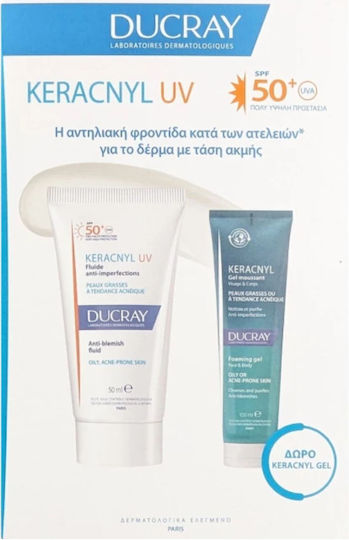 Ducray Keracnyl Σετ με Αντηλιακό Προσώπου SPF50 2τμχ
