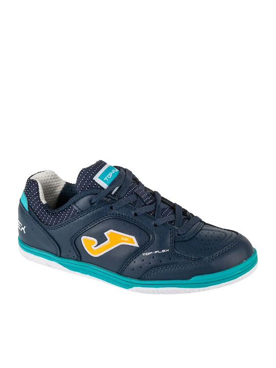 Joma Kids Soccer Cleats Top Flex Indoor Navy Blue