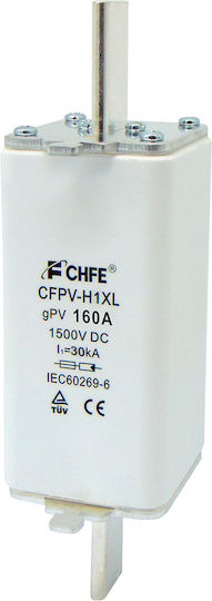 Ασφαλεια Μαχαιρωτη Φωτοβολταϊκων H1 160a 1500vdc Gpv Cfpv-h1xl Chf