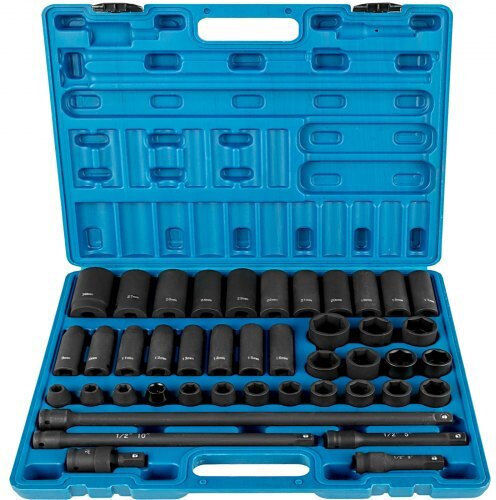 Vevor Căpăcei Pneumatic - Pneumatic Hexagonali cu Patrat de Prindere 1/2" Set 43buc