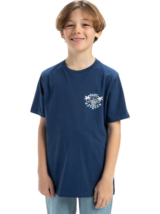 Quiksilver Kids' T-shirt Blue Ev Share Stoke