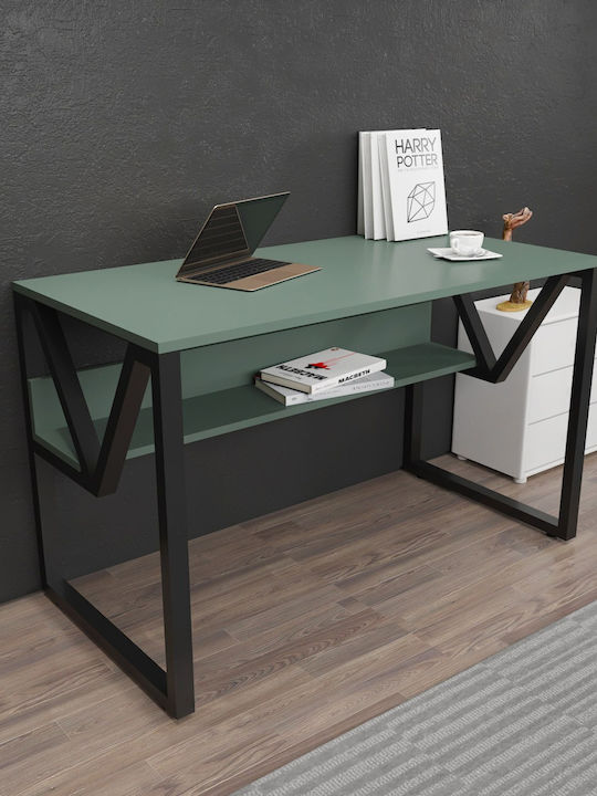 Desk Wooden Green-black 120x60x72.8cm
