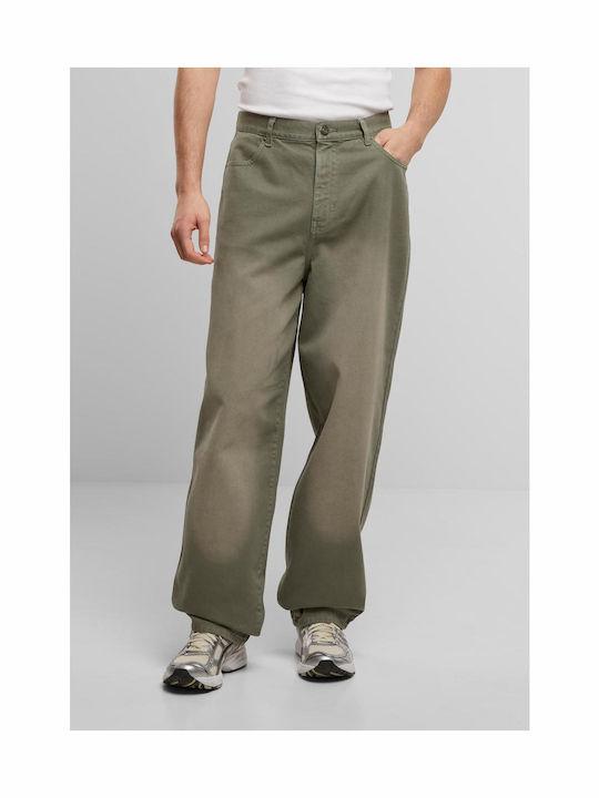 Urban Classics Ανδρικό Παντελόνι Τζιν Pale Olive