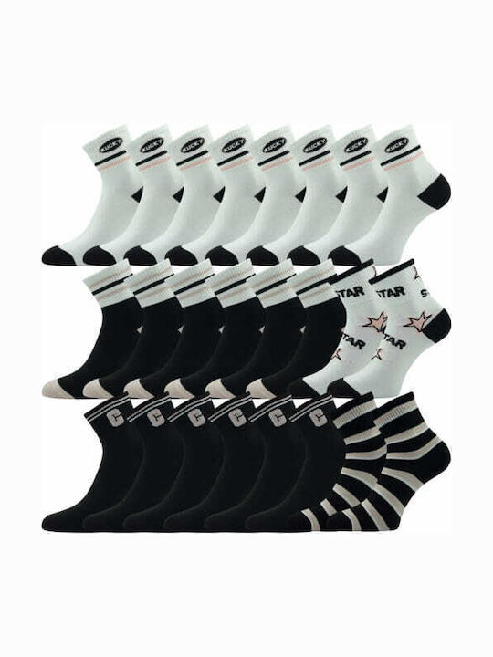 12 Pack Κάλτσα Γυναικεία Βαμβακερή Ημίκαλτσο 503 Multicolour Prive