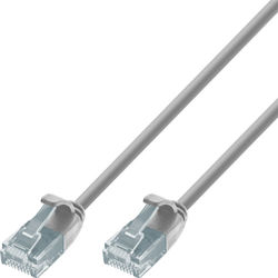 Techly ICOC U6-SLIM-030T2 U/UTP Kat.6 Ethernet-Netzwerkkabel 3m Grau Techly ICOC U6-SLIM-030T2 U/UTP Kat.6 Ethernet-Netzwerkkabel 3m Grau