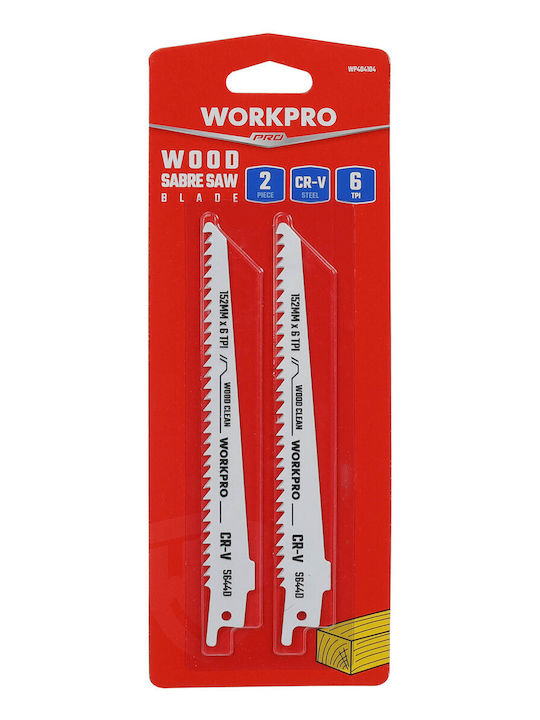 Stichsägeblatt Holz 150mm Bosch Set mit 2 Stück Wp404104 Workpro Karte