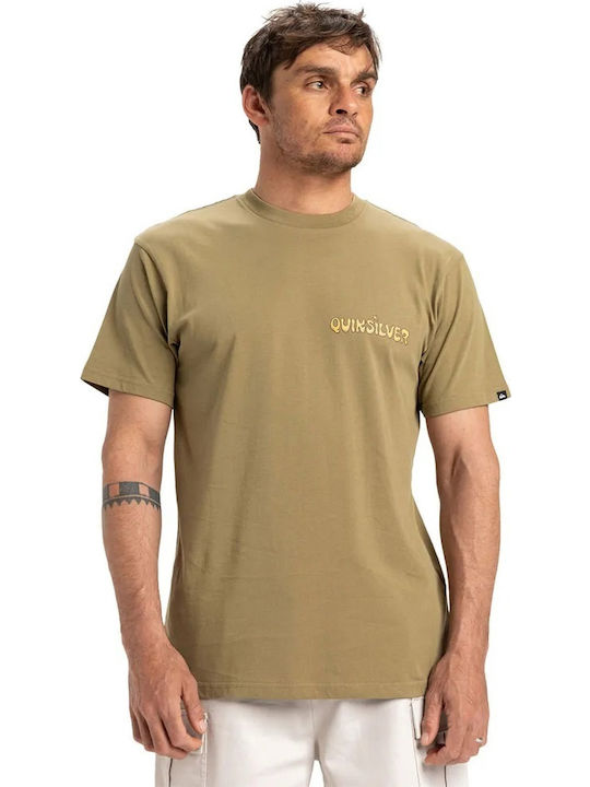 Quiksilver Ev Disconnect Effects T-shirt Brown