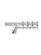 Enis by Domus Metallisch Vorhangstange Okeanos Doppel mit Schiene Φ25mm 300cm Ocean