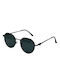 SeeVision Unisex Sunglasses with Black Metal Frame and Black Polarized Lens 4K35-BLACK/BLAC-ONESIZE-56042-50142