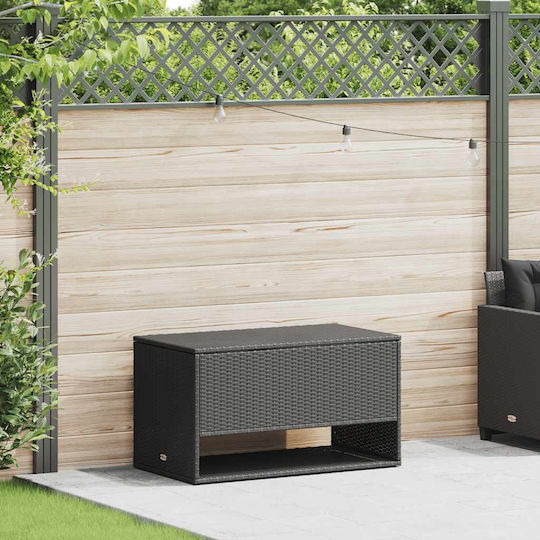 vidaXL Waterproof Bench Cushion for Garden Bench Black 55.5x100cm