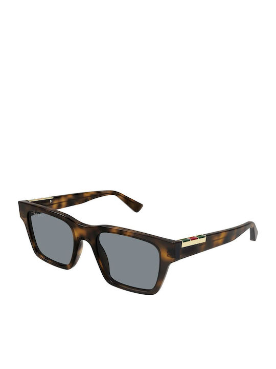 Gucci Men's Sunglasses with Brown Tartaruga Pla...