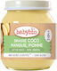 Babybio Piure de fructe cu Aromă de Lapte de cocos, mango & măr 130gr pentru 6+ Luni