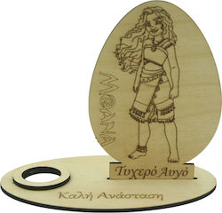 Holz-Oster-Glücksei-Ständer Moana Auferstehung 15 cm