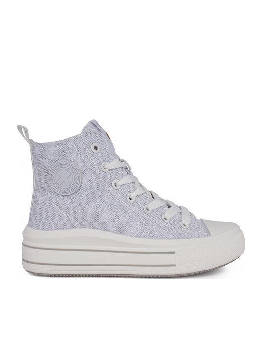 Xti Kinder Sneakers Hoch Silber