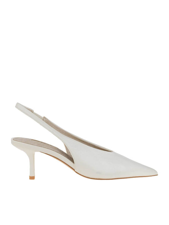 Pumps mit Riemchen Beige