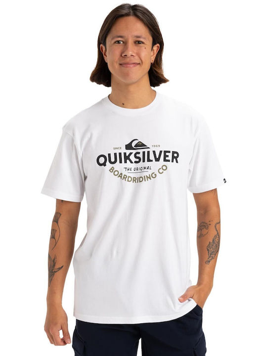 Quiksilver Typed Out T-shirt Λευκό
