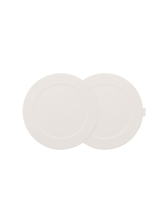 Fatboy Round Silicone Placemats Gray 36.5cm 2 Pieces