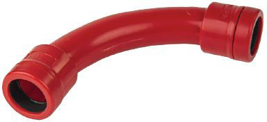 Elmark Pvc Bend 90° Ec D20 Ip67 Red