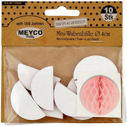Κυψελωτες Μπαλες Διακοσμητικες Meyco 4cm 10τεμ Ροζ