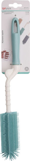 Tpster Plastic Cleaning Brush with Handle Green