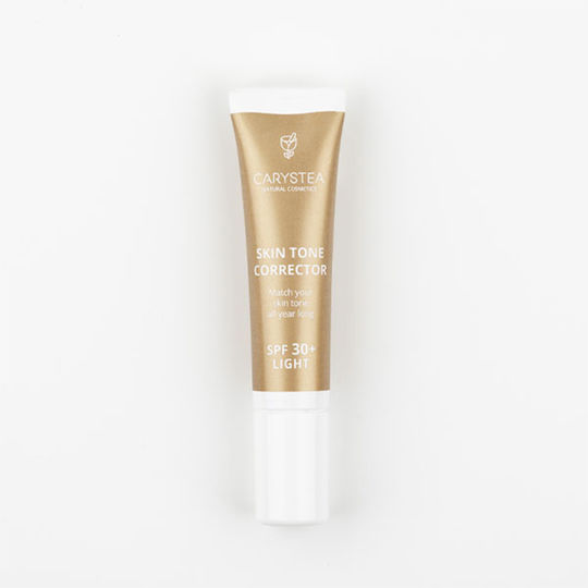 Carystea Skin Tone Corrector Αντηλιακό Προσώπου SPF30+ με Χρώμα Light 15ml