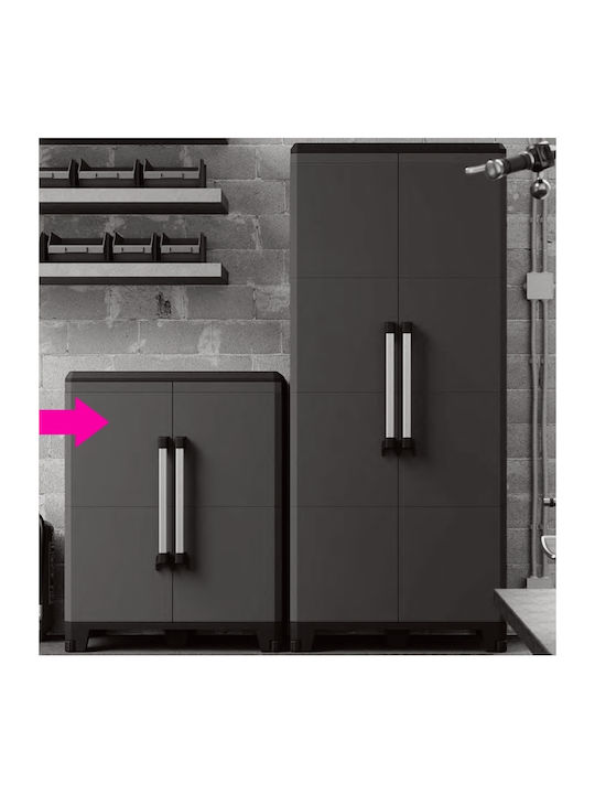 Δίφυλλη Ντουλάπα Transforming Pro Πλαστική με 1 Ράφι 120x22x46εκ.