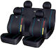 Takeposition Set Autositzbezüge Polyester Schwarz