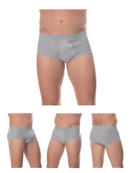 Ανδρικά Σλιπ Γκρί 4Pack