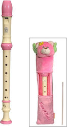 Angel Music Soprano Plastic Recorder Baroque Pink