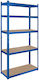 Rebel Dexion Shelf Galvanized 90x40x180cm With 5 Shelves Total Load Capacity 750kg