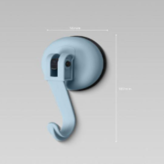 SDS Single Wall-Mounted Bathroom Hook Silver