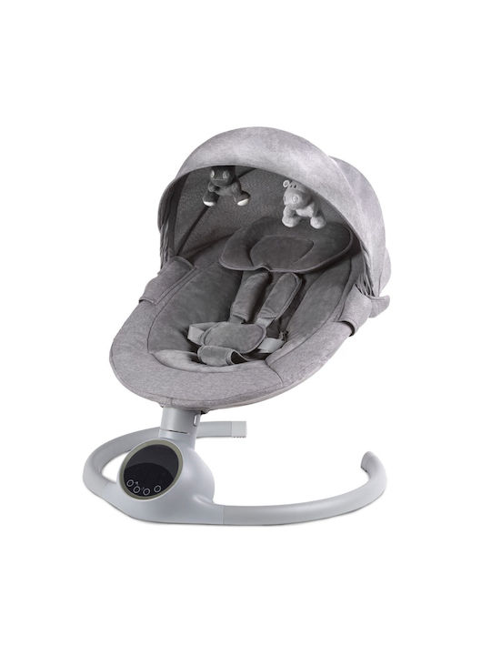 babycocco Kikka Boo Electric Baby Relax 2 in 1 Codie with Music Gray