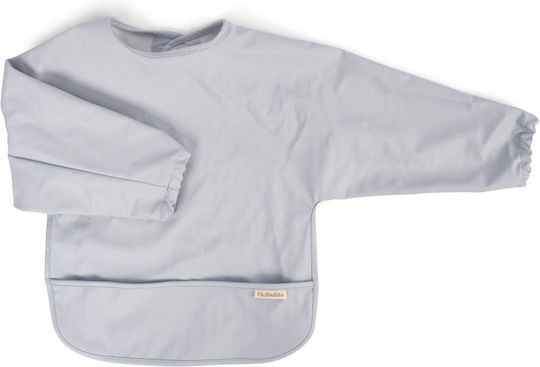 Filibabba Salopetă material textil cu autocolant, Buzunar & Mâneci Pearl Blue pentru 6 m+