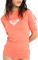 Roxy Whole Hearted UPF 50 Tricou De Protecție Solară Portocaliu Roxy Whole Hearted UPF 50 Tricou De Protecție Solară Portocaliu