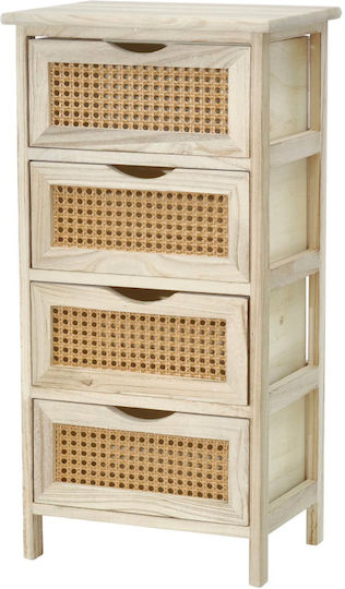 Schubladen Aufbewahrung mit 4 Schubladen 642201 L36.5xB26.5xH73cm